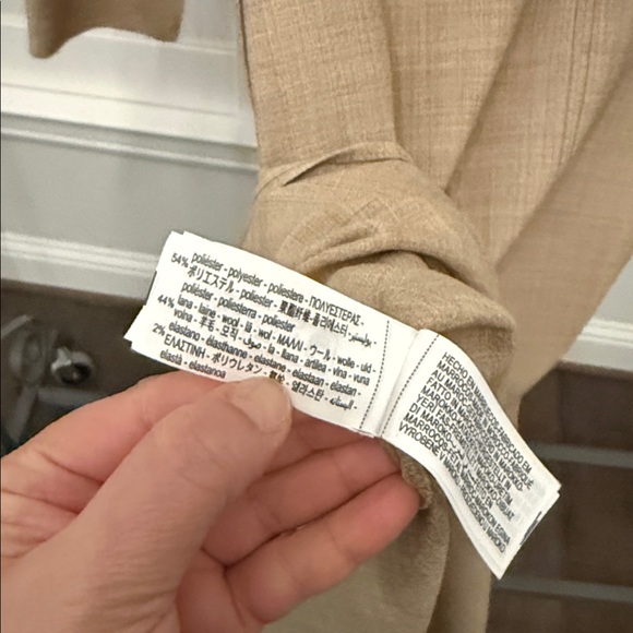 NWT Zara WOOL COLLECTION SRESS SIZE XL Beige Long Sleeve Dress - Picture 13 of 17